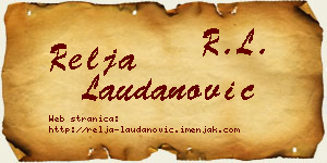 Relja Laudanović vizit kartica